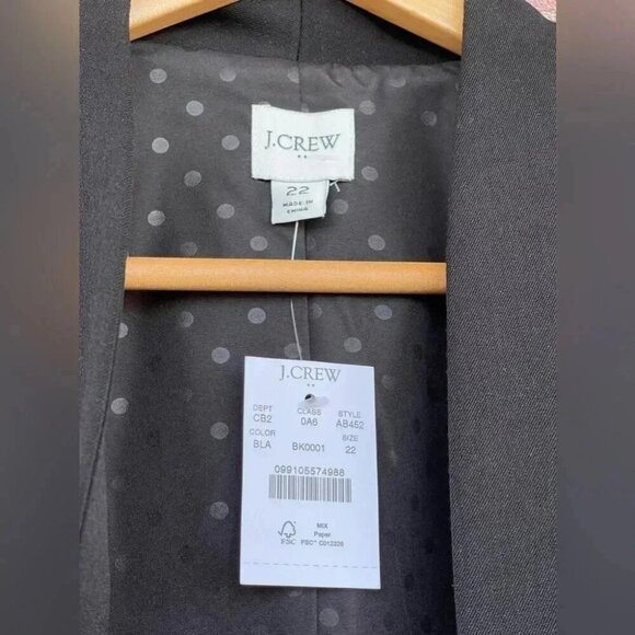 JCREW  Going-out blazer in stretch twill size 22 - Picture 5 of 15